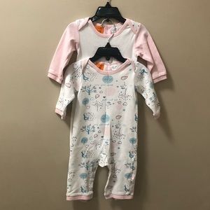 Pumpkin Patch 2-Piece “Love Birds” Onesie Set